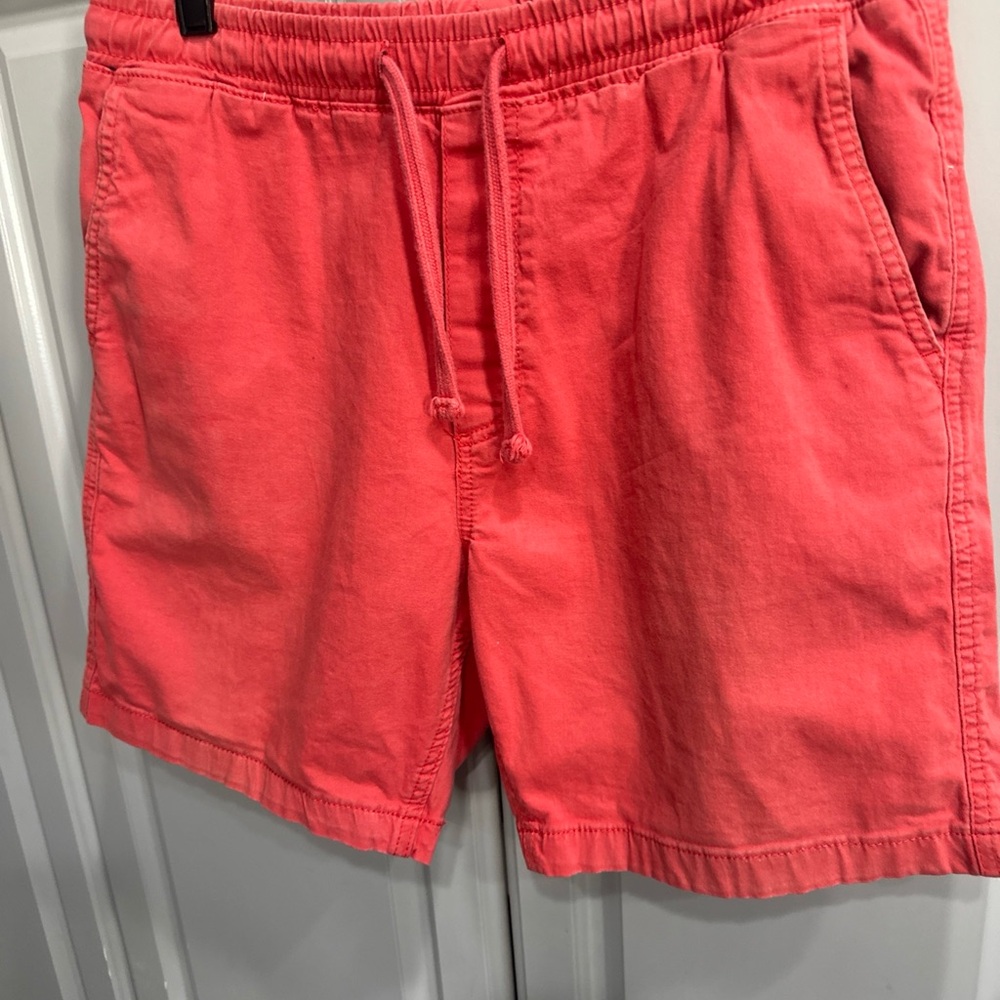 Forever 21 LA Men’s Coral Drawstring Volleyball Swim Athletic Trunks Sz L